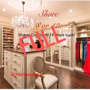 FULL See new listing. ❤️Share 8 or 12!